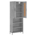 vidaXL Skříň highboard betonově šedá 69,5x34x180 cm kompozitní dřevo