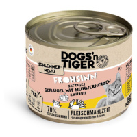 Dogs'n Tiger Gourmet Menu 6 × 200 g - drůbeží s kuřecím