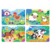 Puzzle pro nejmenší My Farm Mother&Babies Progressive Educa máma a miminka 5-6-7-8 dílů od 24 mě