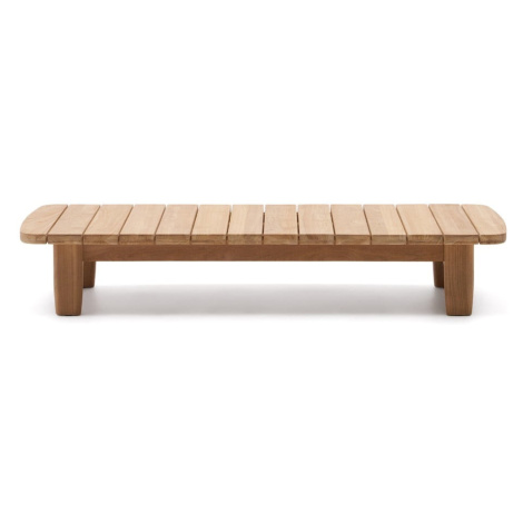 Zahradní odkládací stolek z teakového dřeva 70x140 cm Tirant – Kave Home
