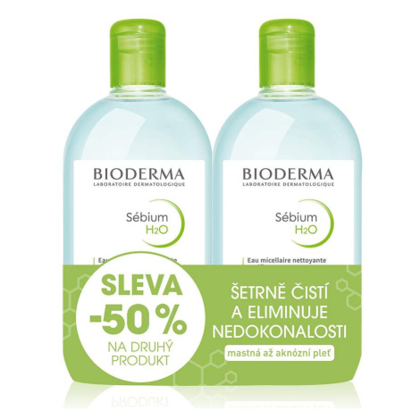 BIODERMA Sébium H2O 500ml 1+1 Festival