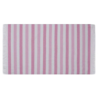 Růžové bavlněné plážové osušky v sadě 2 ks 70x140 cm Stripe – Foutastic