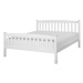BELIANI postel GIVERNY 140 × 200 cm, dřevěná, bílá