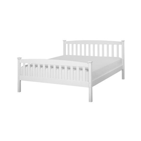 BELIANI postel GIVERNY 140 × 200 cm, dřevěná, bílá