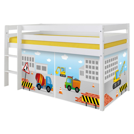 MID.YOU VYSOKÁ POSTEL cm, bílá