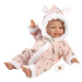 Llorens 63302 LITTLE BABY - realistická panenka miminko s měkkým látkovým tělem - 32 cm