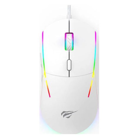 Hrací myš Havit MS961 RGB Gaming Mouse 1200-12000 DPI (white)