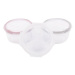 Bo Jungle Skleněné misky s víčky B-Glass Bowls 280 ml White/Grey/Pink