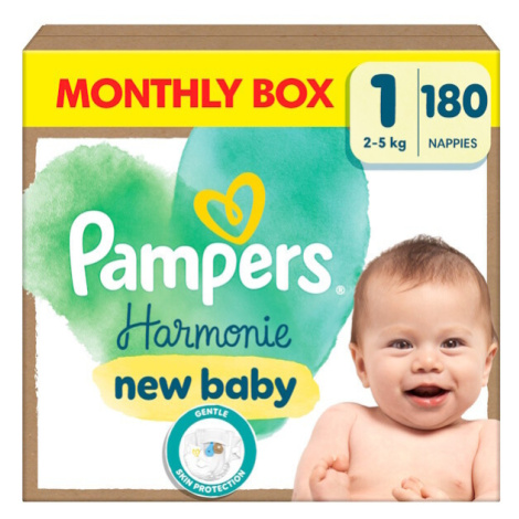 Pampers Harmonie New Baby 1 plenky 2-5kg 180ks