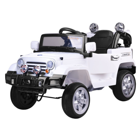 mamido Elektrické autíčko Terénní Jeep EVA bílá