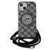 Karl Lagerfeld IML Monogram Crossbody K&CH Heads MagSafe zadní kryt iPhone 15 černý