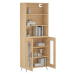 vidaXL Skříň highboard dub sonoma 69,5 x 34 x 180 cm kompozitní dřevo