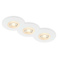 BRILONER LED vestavná svítidla, pr.9 cm, 3x LED, 5 W, 480 lm, bílé BRI 7044-036