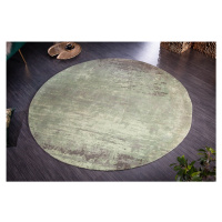 LuxD Designový kulatý koberec Rowan 150 cm zeleno-béžový