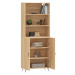 vidaXL Skříň highboard dub sonoma 69,5 x 34 x 180 cm kompozitní dřevo