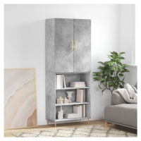 vidaXL Skříň highboard betonově šedá 69,5x34x180 cm kompozitní dřevo