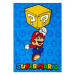 Super Mario: Reaching For A Blok - fleece deka