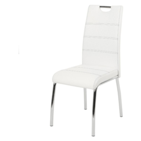 Jídelní židle NOEMI bílá/kov