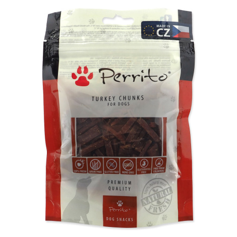 PERRITO Turkey chunks pochoutka pro psy 100 g