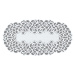 Žakárový ubrus - běhoun OLGA různé rozměry bílá MyBestHome Rozměr: 120x160 cm