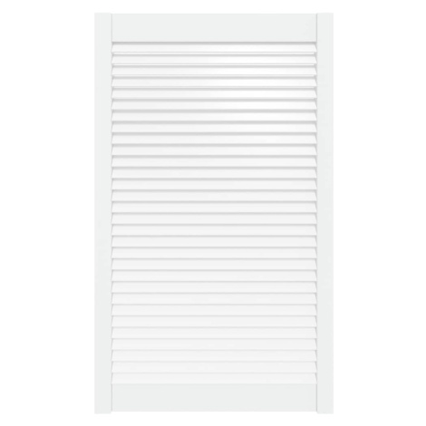 vidaXL Nábytková dvířka lamelový design bílá 99,3 x 59,4 cm borovice