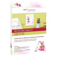 Tombow Sada Watercoloring Canvas Set Floral Letters KALIA paper, s.r.o.