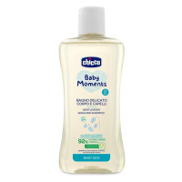 CHICCO - Šampon jemný na vlasy a tělo Baby Moments 92 % přírodních složek 200 ml