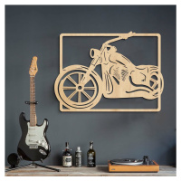 Dřevěný obraz na zeď - Motorka Chopper