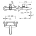 Tres FLAT-TRES 20417001 Jednopáková baterie pro vanu-sprchu - lesklý chrom