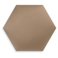 Čalouněný nástěnný panel HEXAGON 30x26 cm béžová MyBestHome