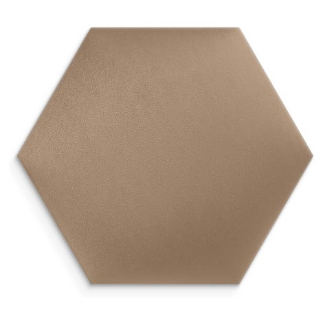 Čalouněný nástěnný panel HEXAGON 30x26 cm béžová MyBestHome