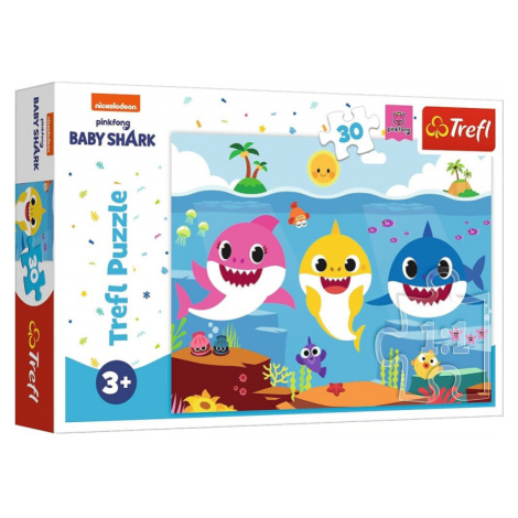 Trefl: Puzzle 30 ks - Baby Shark Podvodní svět žraloků