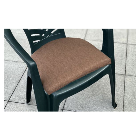 Střední polstr na židli, hnědý melír FOR LIVING