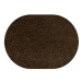 Kusový koberec Eton hnědý ovál 120 × 170 cm