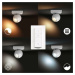 PHILIPS HUE Hue White Ambiance Bodové svítidlo Philips Buckram BT 50471/31/P6 LED GU10 1x5W 350l