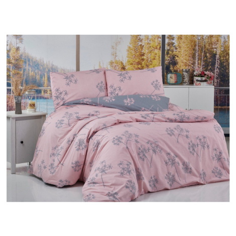 Povlečení francouzské bavlna 200x200,70x90 Liana pink