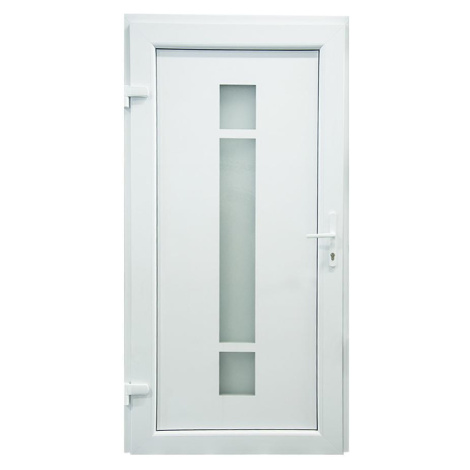Vchodové dveře TATIANA D08 90L 98x198x7 bílý BAUMAX