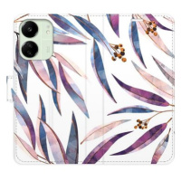 iSaprio flip pouzdro Ornamental Leaves pro Xiaomi Redmi 13C