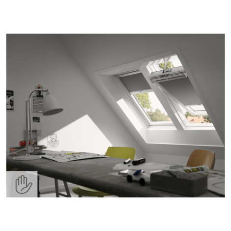 Zatemňující roleta VELUX DKL Standard - nová generace Barva rolety: šedá (0705), Barva vodicí li