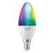 OSRAM LEDVANCE SMART+ MATTER RGB Classic B40 4.9W 827-865 Multicolor E14 4099854194894