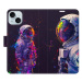 iSaprio Flip pouzdro Neon Astronaut 02 pro iPhone 15 Plus