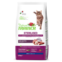 Natural Trainer Cat Sterilised s kachnou - 1,5 kg