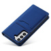 Magnet Card Case elegantní knížkové pouzdro s venkovní kapsou na Samsung Galaxy S22 PLUS 5G Blue