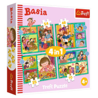 TREFL Puzzle 4v1 Příhody Basi