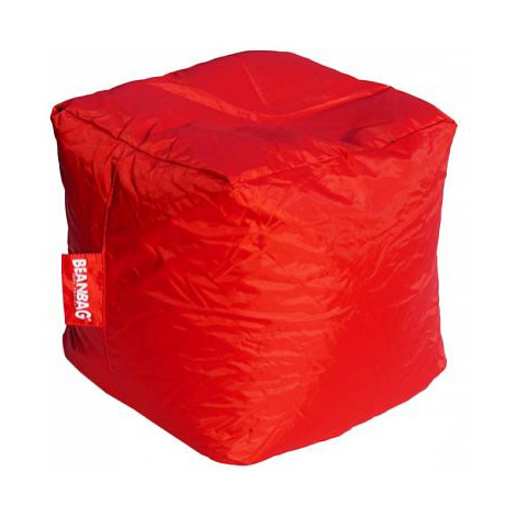 Červený sedací vak BeanBag Cube FOR LIVING