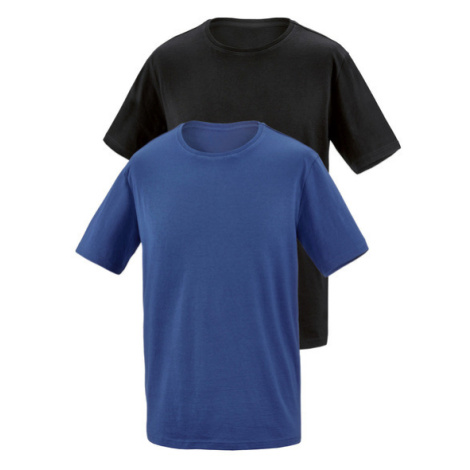 PARKSIDE® Pánské triko, 2 kusy (XXL (60/62), černá/modrá)