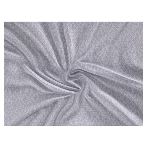 Kvalitex Saténové prostěradlo LUXURY COLLECTION 140x200cm ORIENT šedý