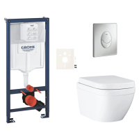 Závěsný wc set do lehkých stěn / předstěnová montáž Grohe Euro Ceramic SIKOGRSEUSAP00