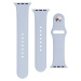 Set silikonových řemínků FIXED Silicone Strap pro Apple Watch 42/44/45 mm, světle modrá