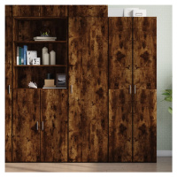 vidaXL Skříň highboard kouřový dub 50 x 42,5 x 185 cm kompozitní dřevo